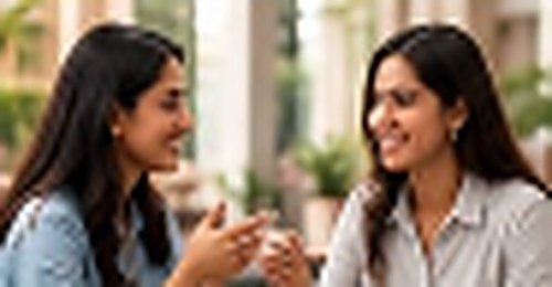 Friends engaging in daily conversation