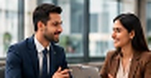 Colleagues discussing at workplace